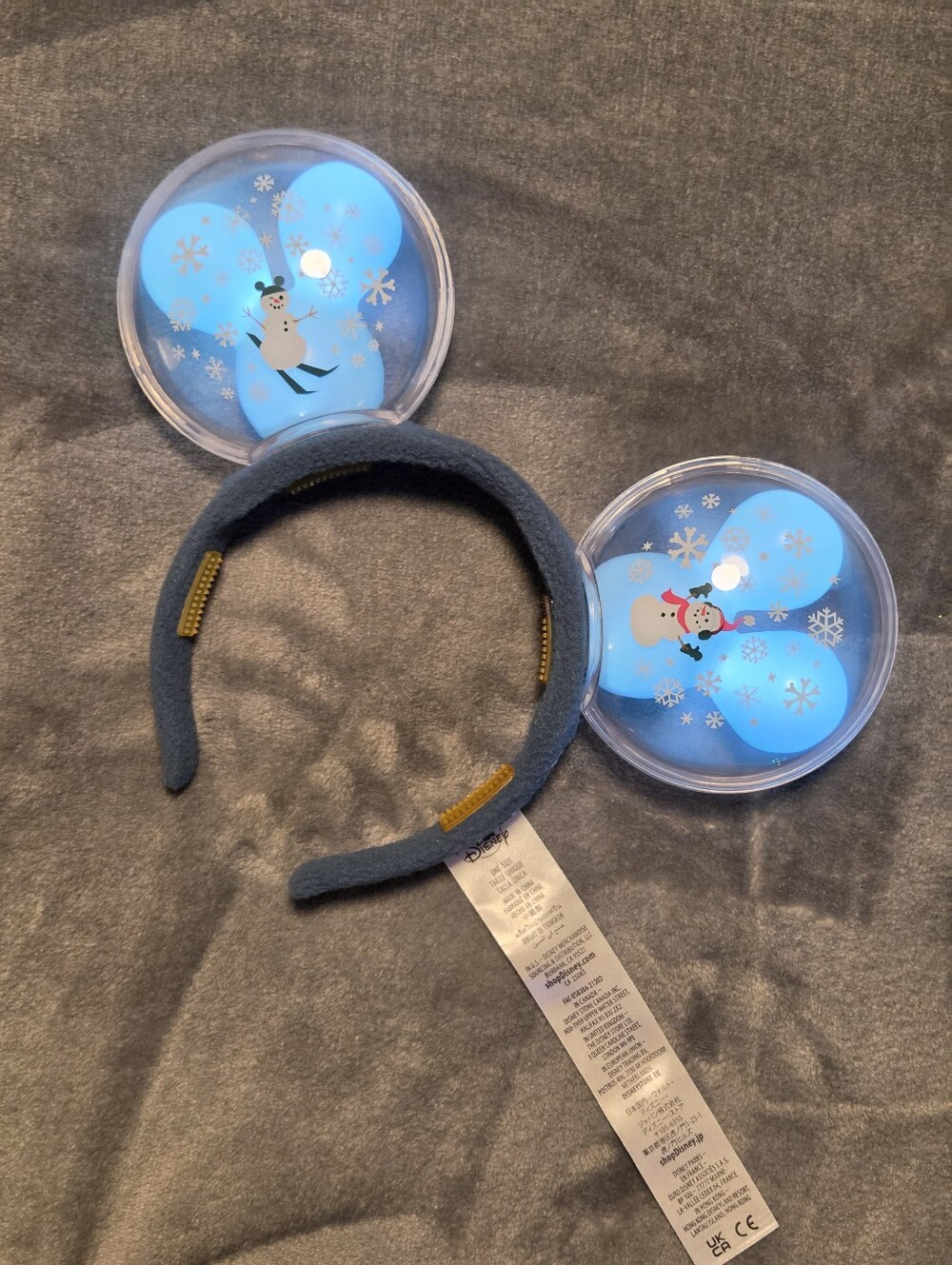 Disney Blue Snowman Light-Up Ears Headband